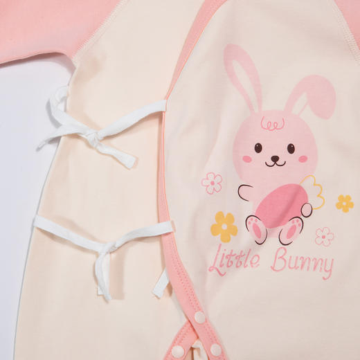 贝贝怡初生男女宝宝连体衣春装新生儿纯棉蝴蝶衣服婴儿哈衣两件装ZB1DL013 商品图7