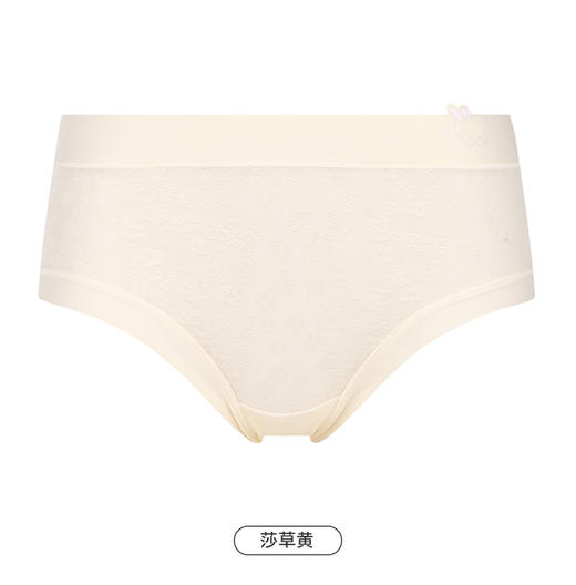 都市丽人基础系列蕾丝网布内裤女棉提花女士内裤低腰平角内裤LK45C7 商品图9