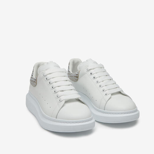 ALEXANDER MCQUEEN 亚历山大.麦昆 男士银色尾阔型休闲运动鞋 白色 777220 WIE9I 9071 商品图1