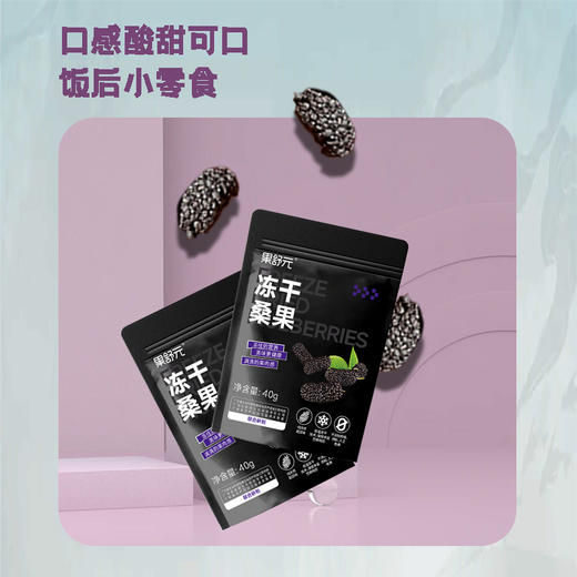 果舒元 原味桑葚冻干3袋（套装）  40g/袋*3袋 商品图4
