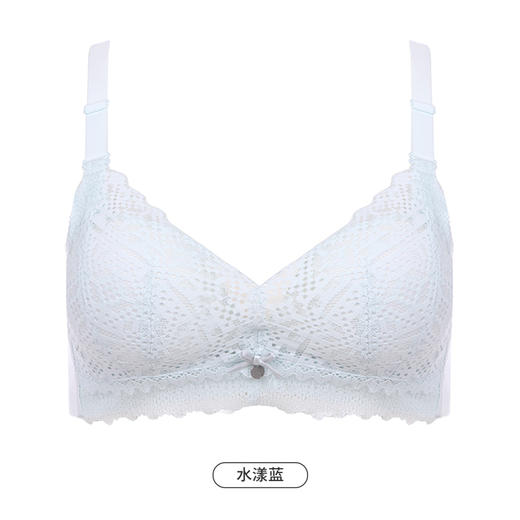 都市丽人自然舒适内衣女蕾丝文胸A杯适穿3/4杯加厚无钢圈四排扣LB41C1 商品图12