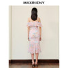 【浪漫当夏】MAXRIENY日落橙花连衣裙浪漫郁金香吊带连衣裙碎花裙(货号:MS88DR277) 商品缩略图3