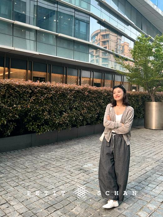 PETIT SCHAN小闪 CLO#476 irrelevant years 无关岁月 纯亚麻多色简约基础款V领针织防晒开衫 商品图4