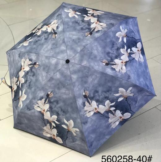 优品堂【雅致炫彩】五折黑胶防晒防紫外线伞 商品图2
