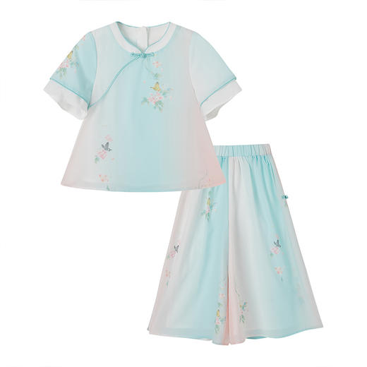 笛莎Deesha 女童套装2024年新中式套装 商品图4