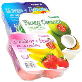 NANACO草莓香蕉味布丁/ 芒果香蕉味布丁/椰子味布丁432g 爽滑水润一口就爱上 050302-3/050302-2/050302-1