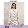MAXRIENY国风复古提花棉服2023冬款新年年服精致宫廷感粉金外套女(货号:MS88CP501) 商品缩略图0