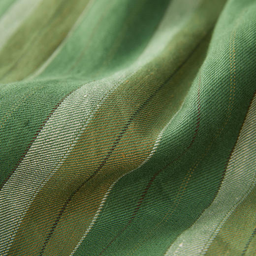 谜底衬衫裙短袖2024夏新品复古宽松中长款连衣裙配腰带242ML0582 商品图3