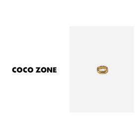 COCO ZONE 时尚轻奢气质小众个性铆钉戒指  23C29181