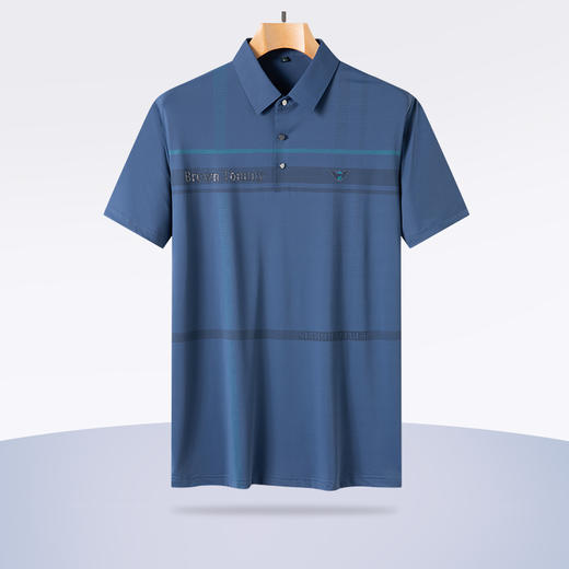 【冰丝高弹】【新款DPS】大依优型大码男装短袖Polo衫翻领加肥加大透气吸汗夏季上衣半袖t恤夏装 商品图1