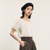 谜底短款上衣女士2024年夏季新品复古田园风宽松T型小衫242MS0514 商品缩略图1