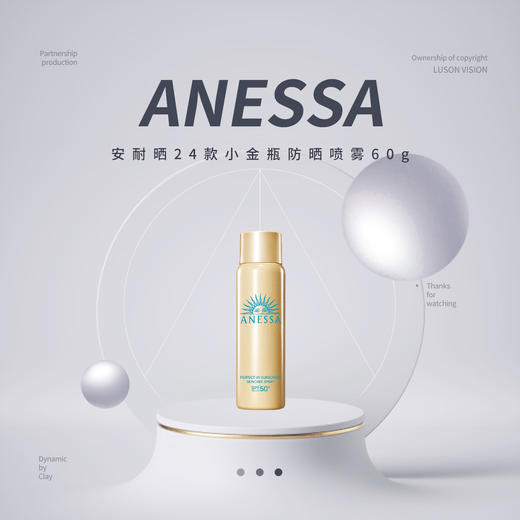 【限时折扣】ANESSA安耐晒24款小金瓶防晒喷雾60g 商品图0