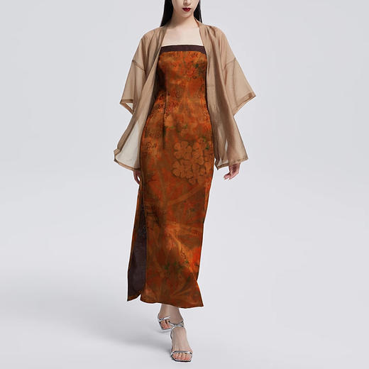 裁缝学苑AS74 新中式改良旗袍纸样汉服吊带连衣裙子两件套装打版 商品图5