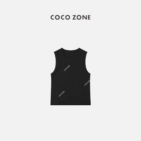 COCO ZONE 夏季设计感上衣宽边圆领针织背心 23C18514