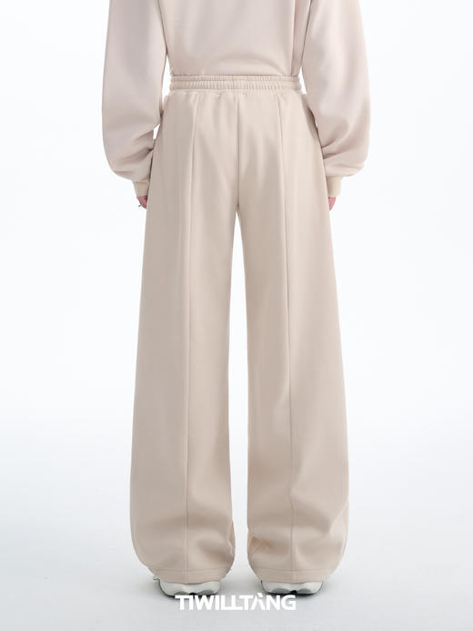 TIWILLTANG启世录“炽奕颂誉”宝藏加绒加厚拼皮抽绳休闲慵懒卫裤 商品图4