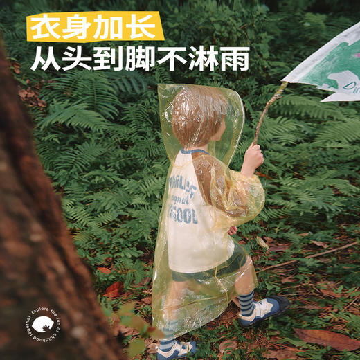 【应急雨衣，多功能随心穿！】一次性便携雨衣成人儿童卡片加厚全身，防暴雨上学旅游户外登山防水-lm！-ry 商品图0