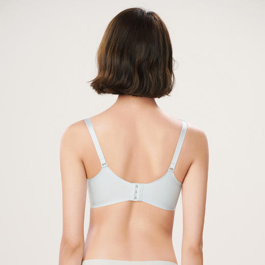 都市丽人自然舒适柔芯杯3D按摩杯内衣女蕾丝文胸AB杯适穿3/4杯无钢圈三排扣LB41C3 商品图3