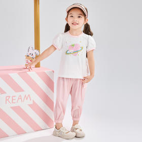 笛莎Deesha 女童套装2024年新款时尚套装