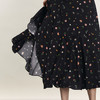 谜底花色半身裙2024夏款复古文艺亲肤不规则中长款半裙242MB0718 商品缩略图3