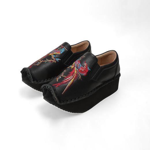 雀上枝头真皮厚底鞋 | 杨丽萍老师经典款 | 现货加急发 商品图4