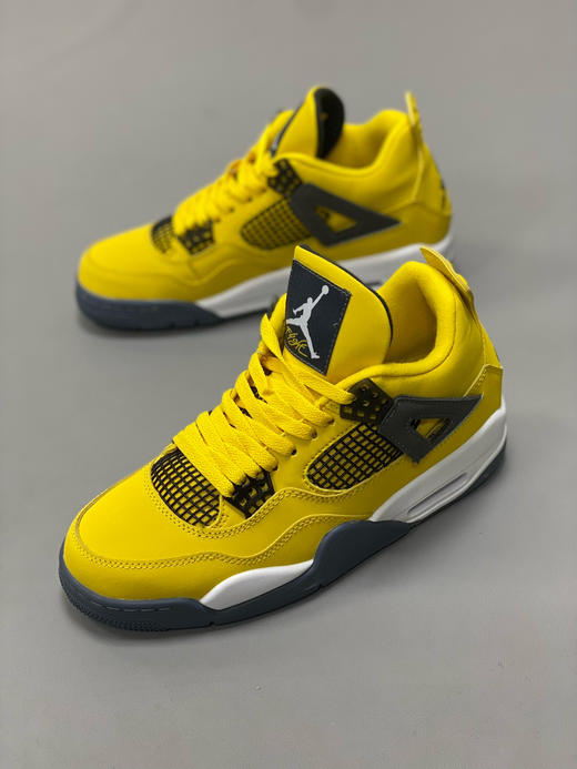 夏日特惠💰390 真标版本 # Air Jordan 4 乔4 黑黄 电母 商品图7