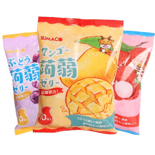 素玛哥荔枝汁/芒果汁/葡萄汁蒟蒻果冻200g Q弹有趣的口感冷藏后更美味 024882/024883/024884 商品图0