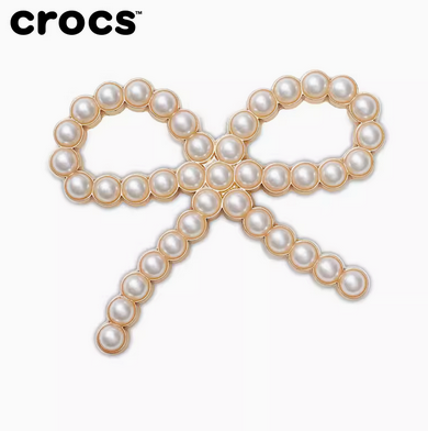 CROCS卡骆驰 配饰 智必星 质感珍珠蝴蝶结