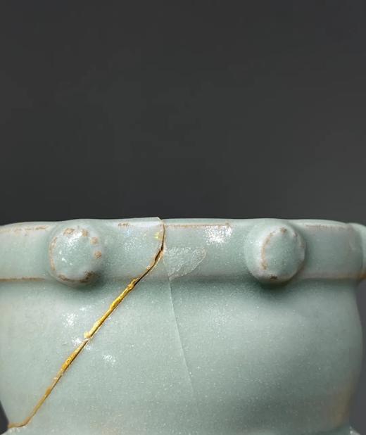 龙泉窑粉青釉鼓型三足炉，顺丰包邮 商品图13