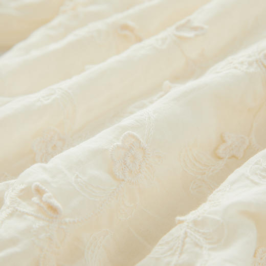 谜底短款上衣女士2024年夏季新品复古田园风宽松T型小衫242MS0514 商品图3