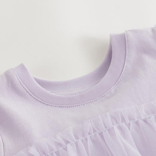 【马克珍妮 芦芙】女童泡泡袖网纱蛋糕连衣裙夏装新款裙子240831 商品图4