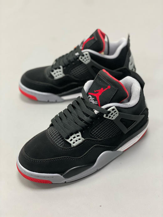 夏日特惠💰390 真标版本 # Air Jordan 4 Retro “Bred” 新黑红 商品图7