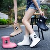【韩版可爱怪兽卡通雨鞋】女防滑防水鞋外出加绒保暖雨靴学生户外水靴 商品缩略图3