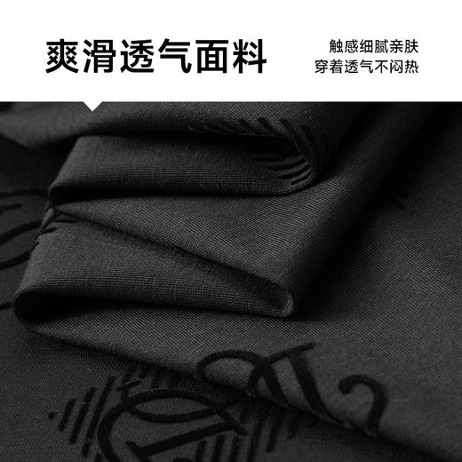 【丝光棉】【新款DPF】大依优型大码短袖T恤圆领加肥加大男装大号大码上衣男士休闲半袖夏季 商品图3