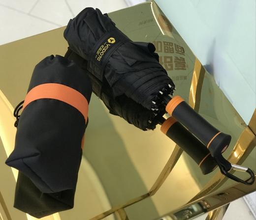 优品堂【雨雾】五折伸缩手柄加大抗风纯色男女共用防晒防紫外线手机伞 商品图2