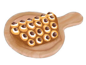 【可可巧克力鸡蛋仔】