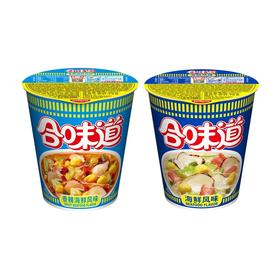 合味道海鲜风味油炸方便面72g/香辣海鲜风味油炸方便面74g 使用方便营养均衡 030082-8/030082-1