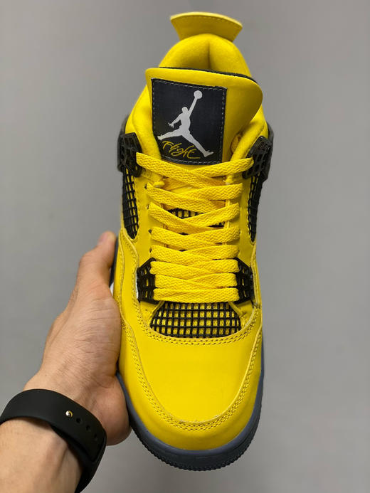 夏日特惠💰390 真标版本 # Air Jordan 4 乔4 黑黄 电母 商品图5