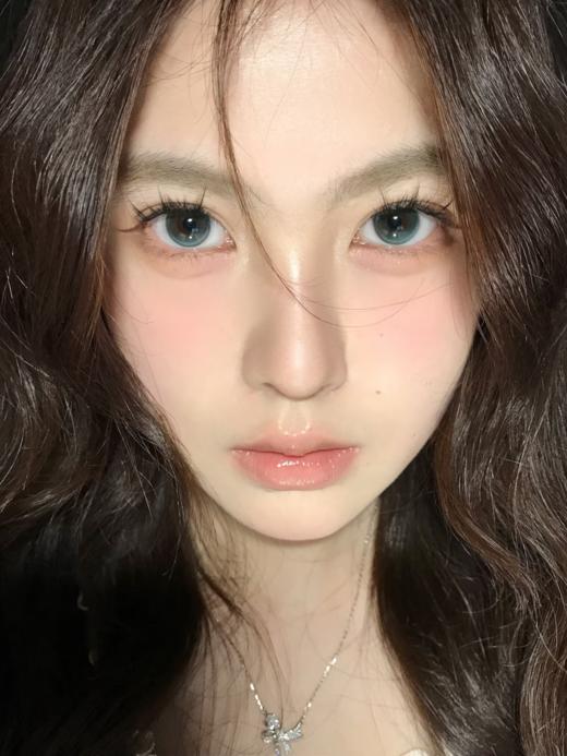 Mimipark 月抛 南风序/天鹅集 蓝/黑 14.2mm 美瞳两片装 温柔 商品图4