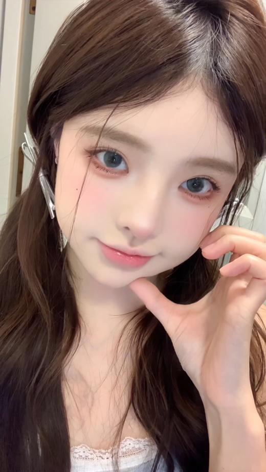 Mimipark 月抛 南风序/天鹅集 蓝/黑 14.2mm 美瞳两片装 温柔 商品图3