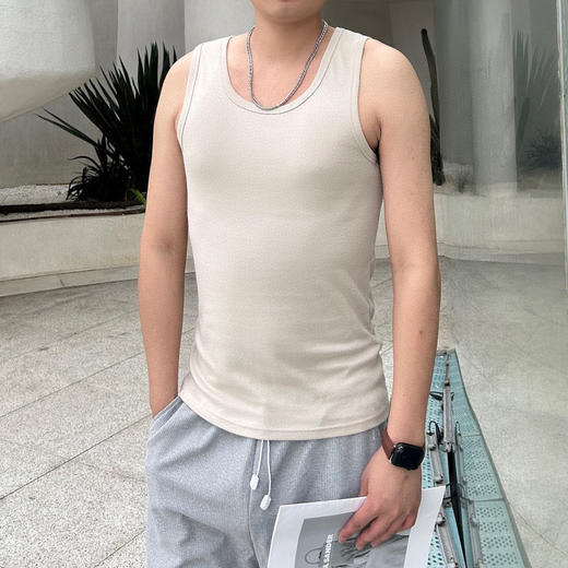 【安家美男士冰感棉背心】品牌直发🔥“山姆撤柜” ✅国际化商超的品质，✅L-3XL，100-180斤，国际化标准生产线、照顾到所有身材 ✅ 商品图4