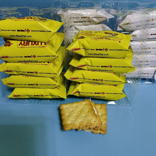 华大乐佳益芝士味夹心饼干200g 商品图2