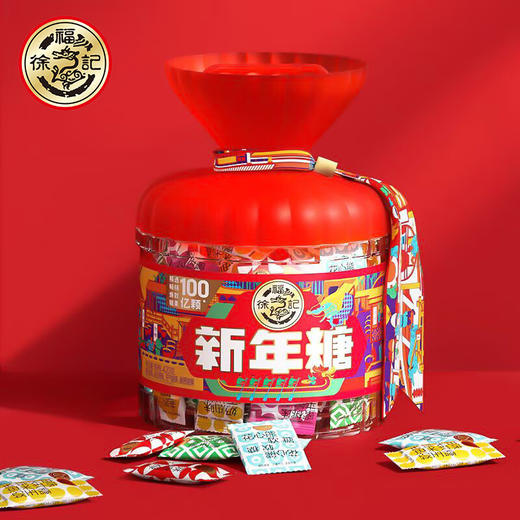 徐福记 新年糖桶糖果桶零食礼盒 420g 商品图1