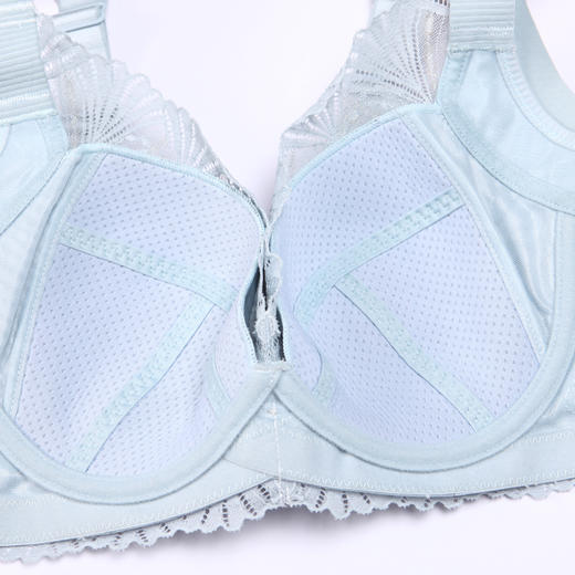 都市丽人美体纤塑中塑调整型内衣女蕾丝塑身C杯3/4杯超薄文胸无钢圈四排扣LJ43C7 商品图5