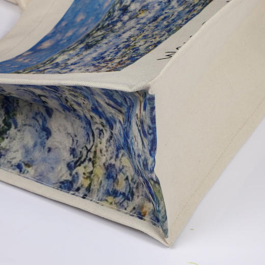 油画覆膜帆布托特包手提包手拎外出单肩购物袋大容量定制帆布袋 商品图5