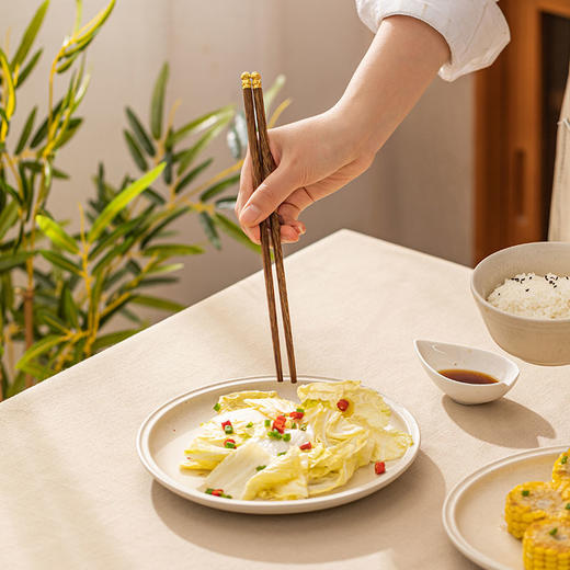 摩登主妇鸡翅木筷子家用高档2024新款防霉实木筷个人专用一人一筷 商品图3