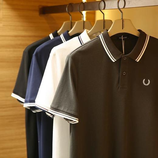 丝光珠地65%棉+37%polyester 细腻爽滑抗皱易干POLO衫 商品图1