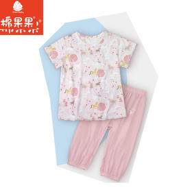 棉果果夏季新品5A抗菌女童80-130码莫代尔套头T恤M221140424328