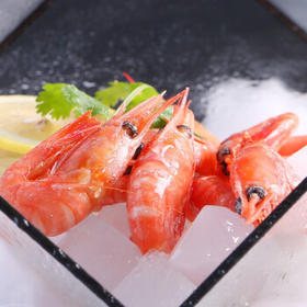 仁豪水产熟冻北极甜虾 净重1斤 60-85只/袋 即食冰虾 家庭聚餐 解冻即食
