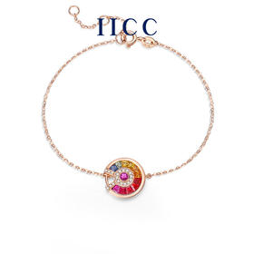 Fanci范琦×IICC珠宝 彩虹系列【彩符宝石手链】18K玫瑰金钻石首饰手链奢品女 下单即赠（IICC珠宝专属礼盒）+顺丰空运+运费险