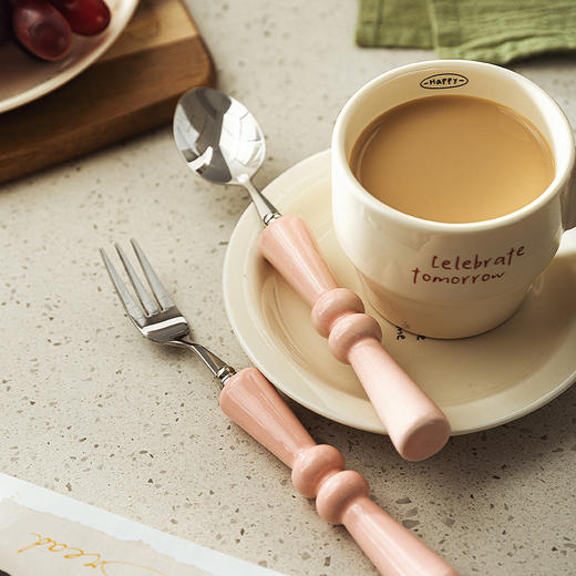 摩登主妇Mellow不锈钢勺子叉子高颜值家用高档精致汤勺一人一勺 商品图4